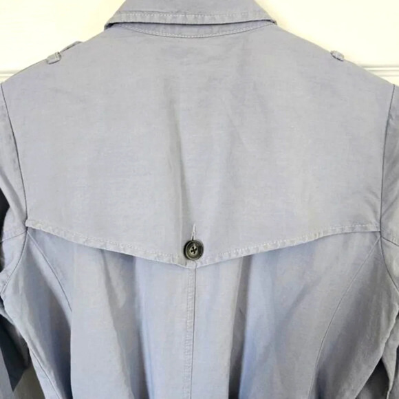 Cabi Women's Small Blue Trenchcoat Belted Classy Casual Everyday - Picture 7 of 8